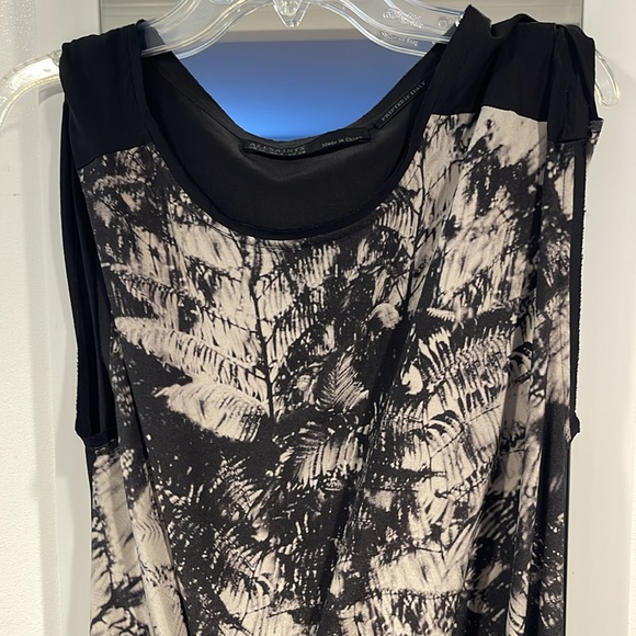 Allsaints ladies Riviera shade silk dress size US 6 - Picture 4 of 8